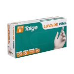 LUVA DE VINIL TRANSPARENTE C/PO G - TALGE