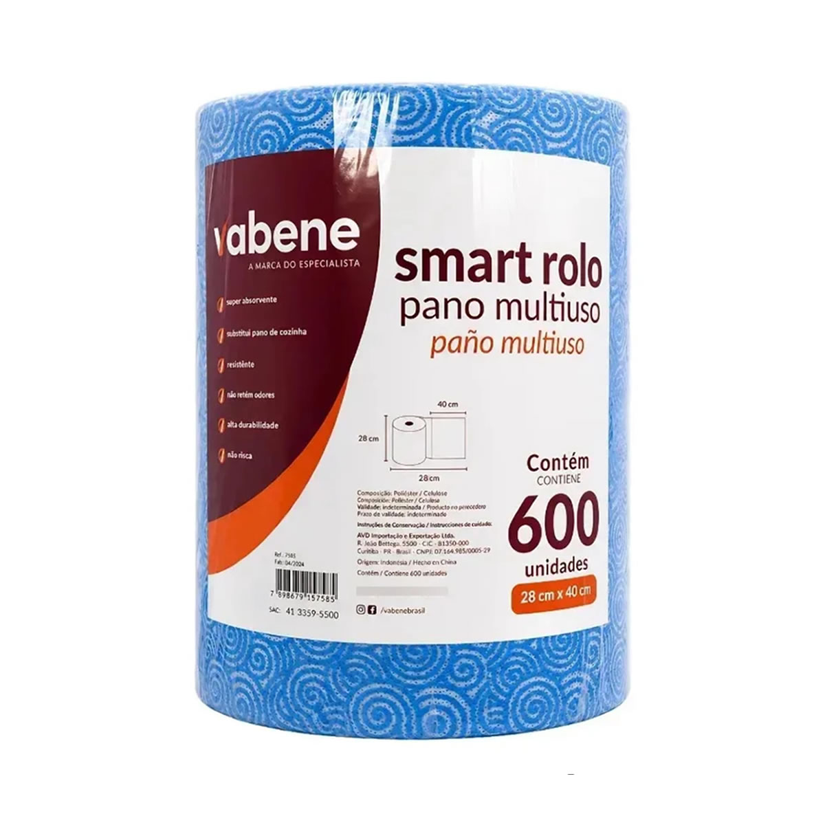 15580636074-2464.jpg PANO SLIM ROLO AZUL (0,40X0,28x240MTS) C/600 - VABENE - Imagem 1