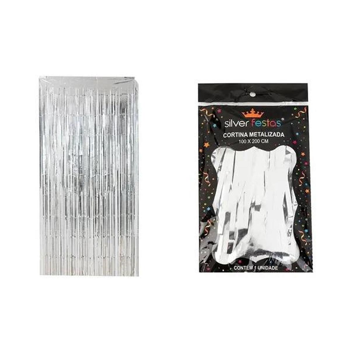 15580636170-3174.jpg CORTINA METALIZADA ROXA 100 X 200CM SILVER PLASTIC - Imagem 1