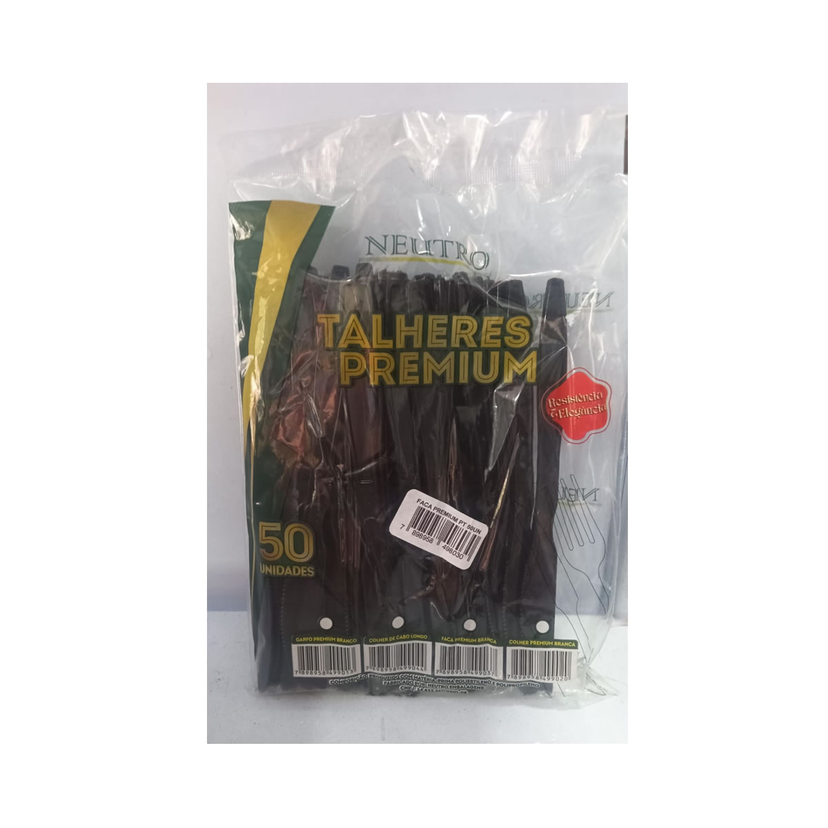 15580636280-5636.jpg FACA REFORCADA PRETA - C/50 - NEUTRO - Imagem 1